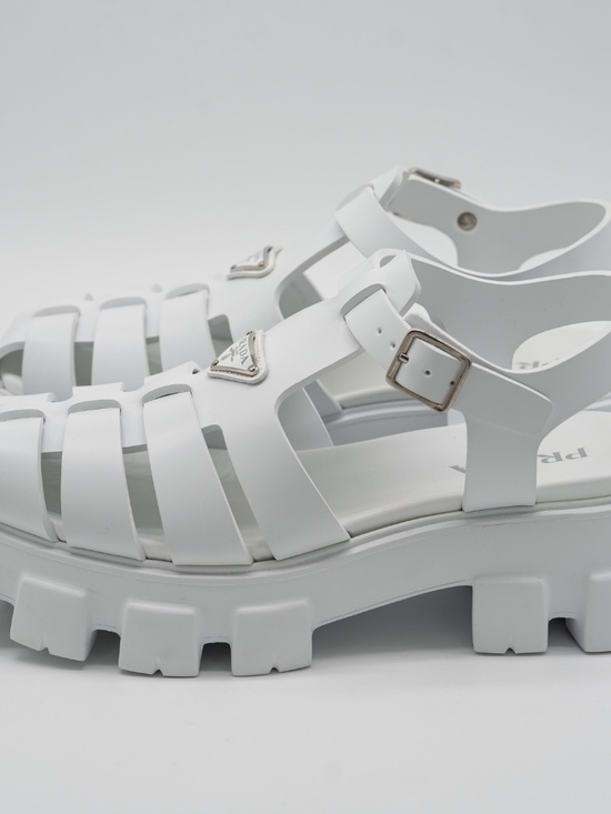 Prada White Fisherman Men\'s Sandals Monolith Rubber size 11uk 12 US main image 5